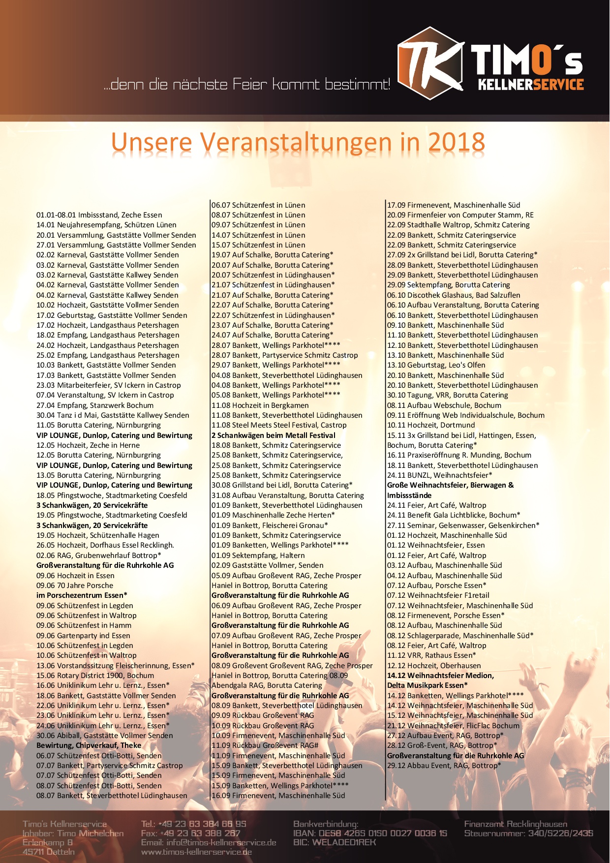 Veranstaltungen in 2018